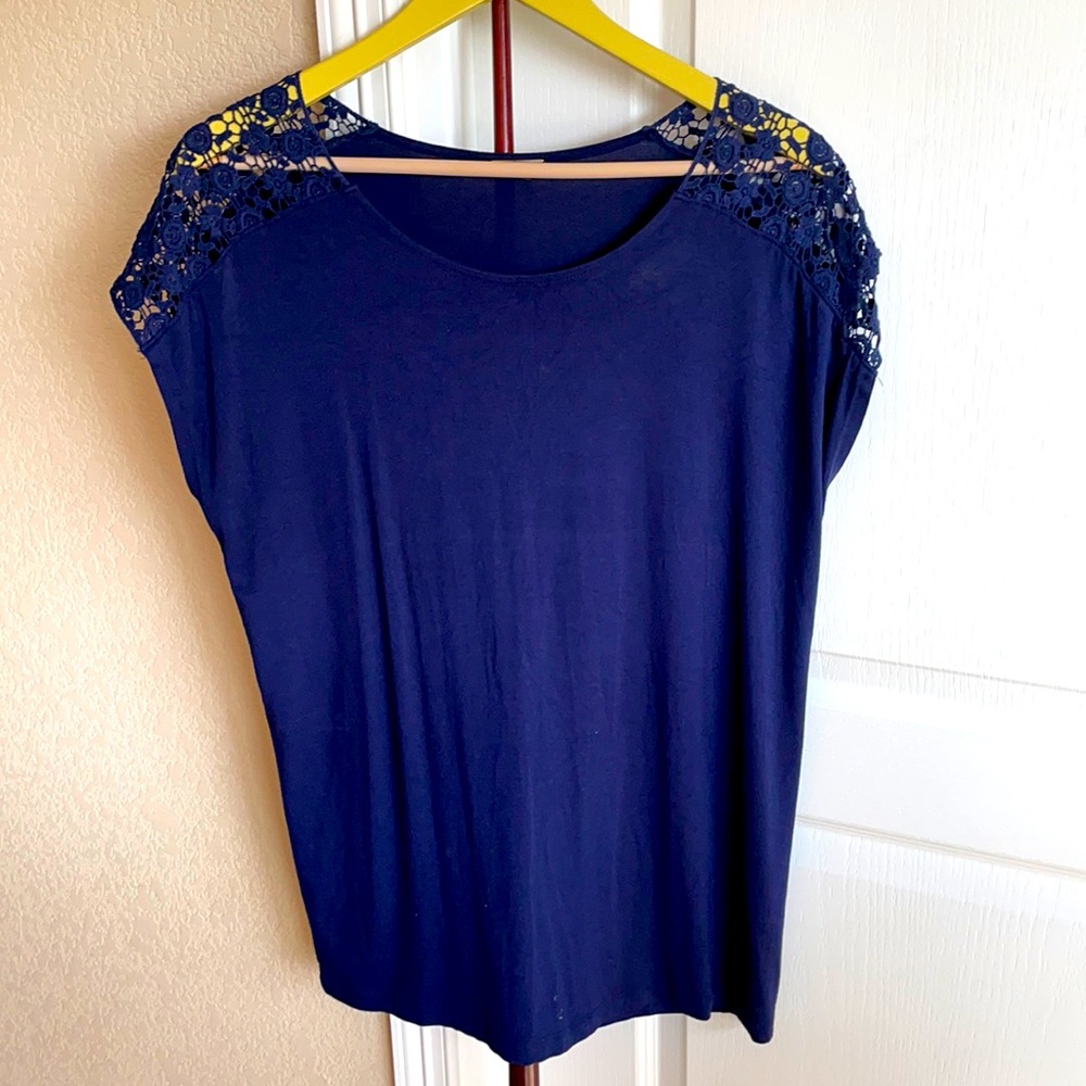 Dana Buchman Navy Shirt